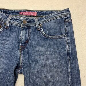 Levis Jeans Womens 7S Blue 518 Superlow Bootcut Low Rise Denim Stretch Pants